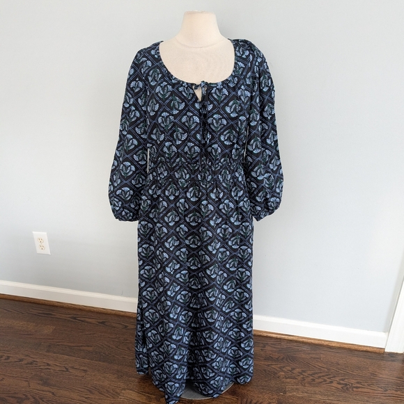 NEW Women's J.Crew Poplin Dress Floral Block Print 14 - Picture 2 of 7